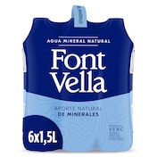 Agua mineral Font Vella pack 6 x 1.5 L