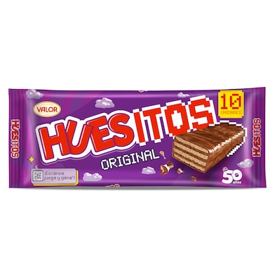 Barritas de barquillo recubierta de chocolate con leche Huesitos 200 g-0